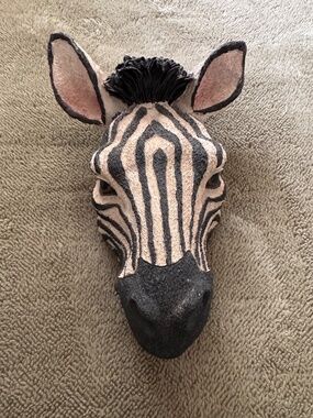 Zebra  wall sculpture